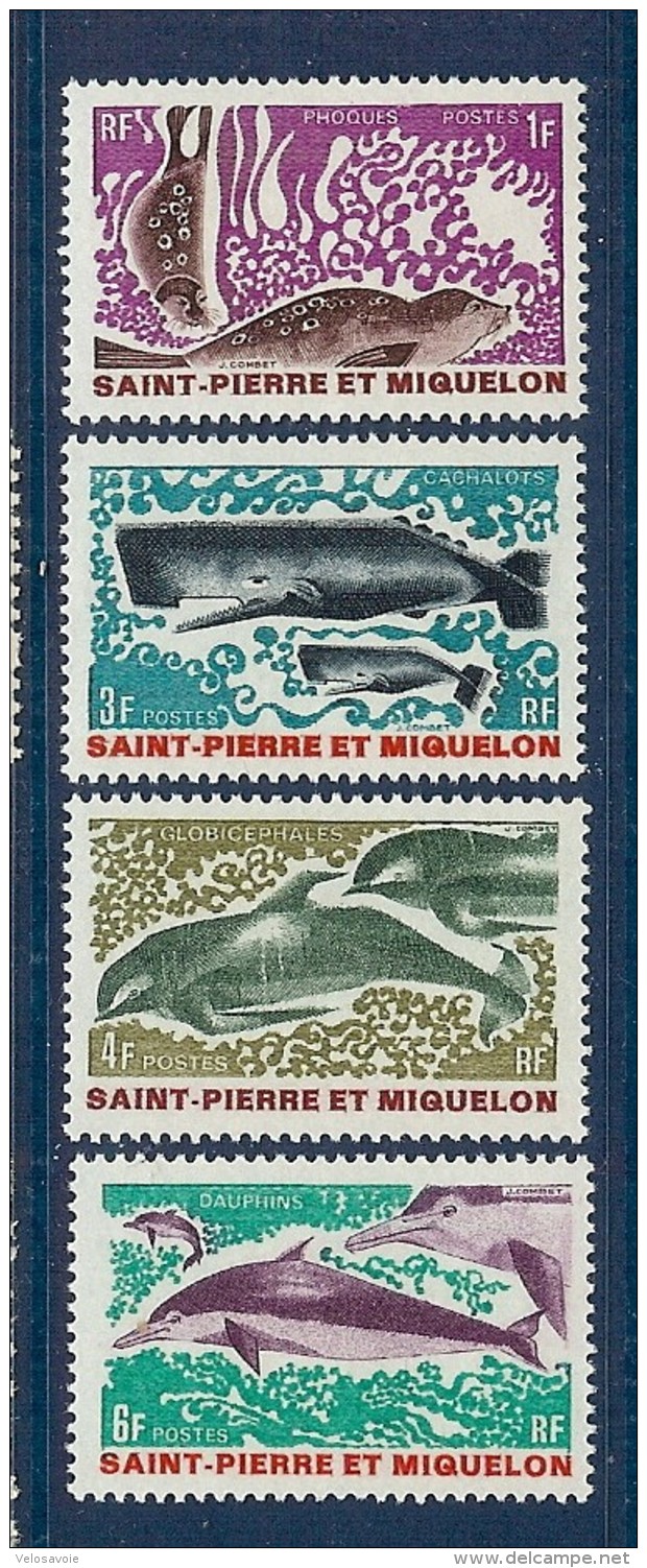 ST PIERRE N° 391/394 ANIMAUX MARINS ** - Unused Stamps
