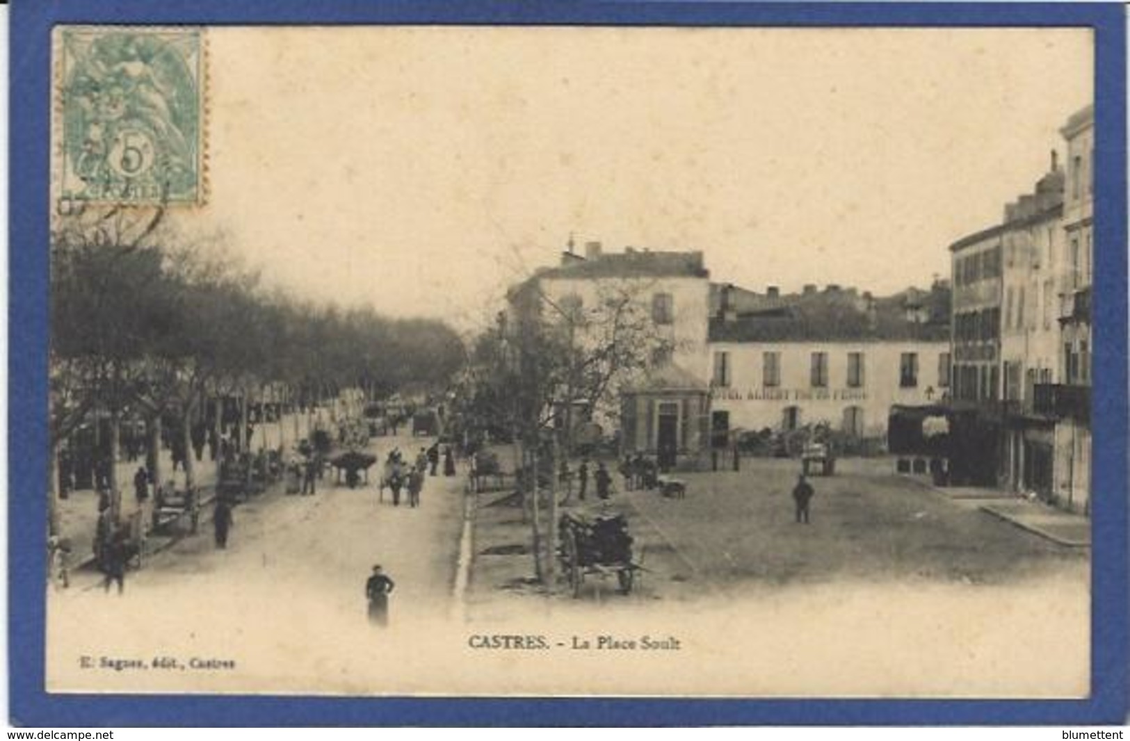 CPA Tarn 81 Castres Circulé Marché - Castres