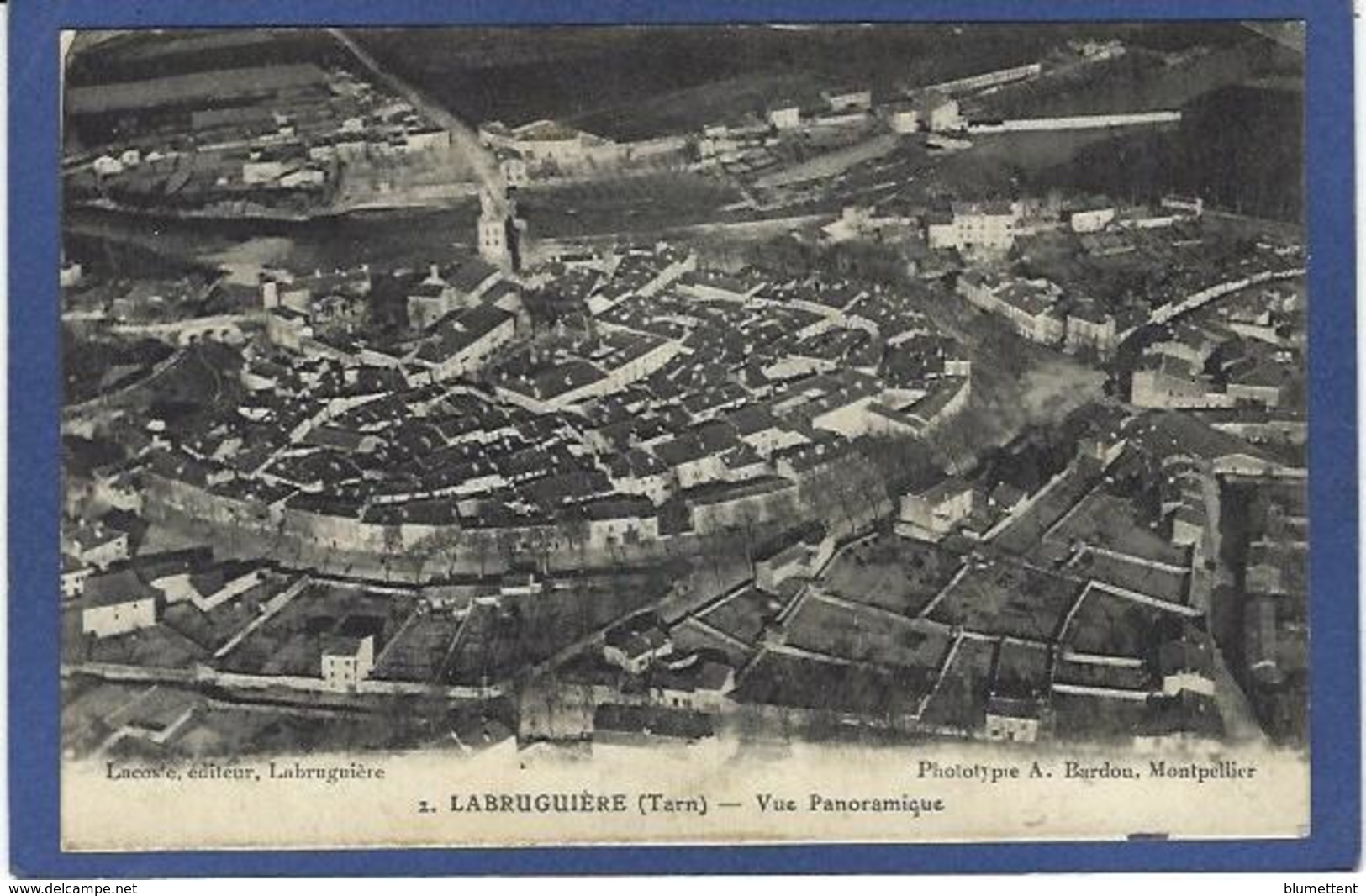 CPA Tarn 81 Labruguière écrite Vue D'avion - Labruguière