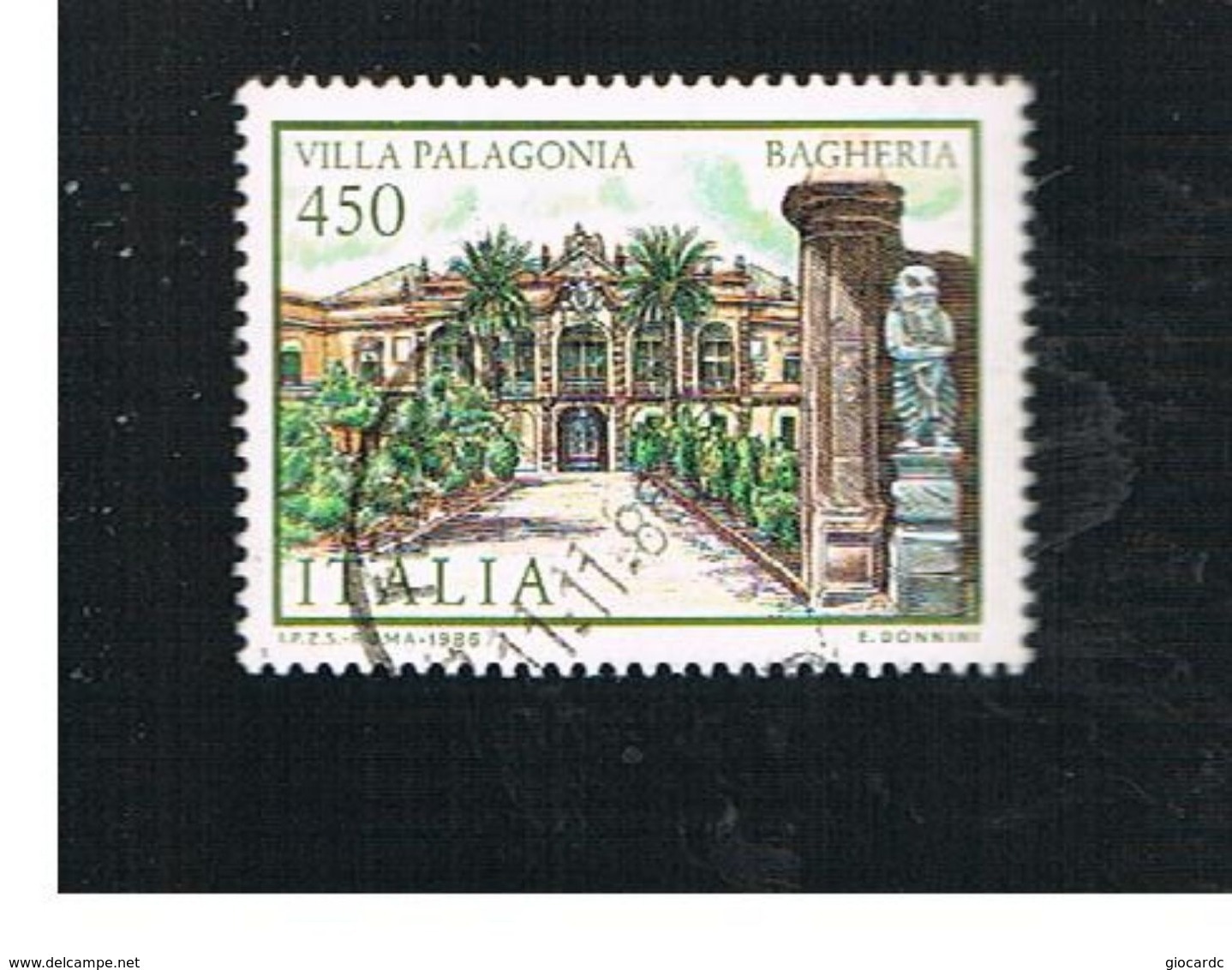 ITALIA REPUBBLICA  - SASS. 1783      1986   VILLE D' ITALIA: PALAGONIA  -      USATO - 1981-90: Oblitérés