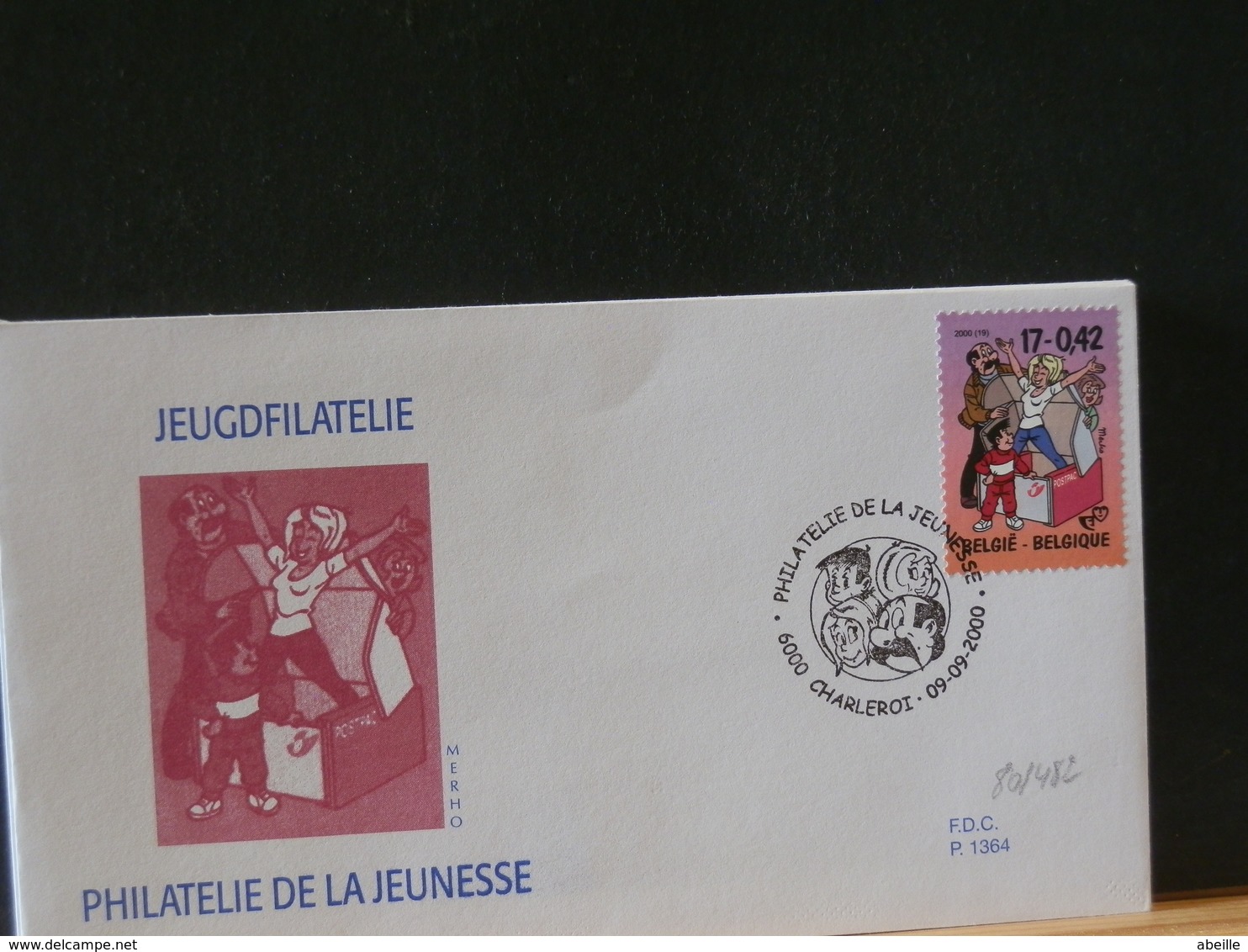 80/482    FDC BELGE  2000 - Bandes Dessinées