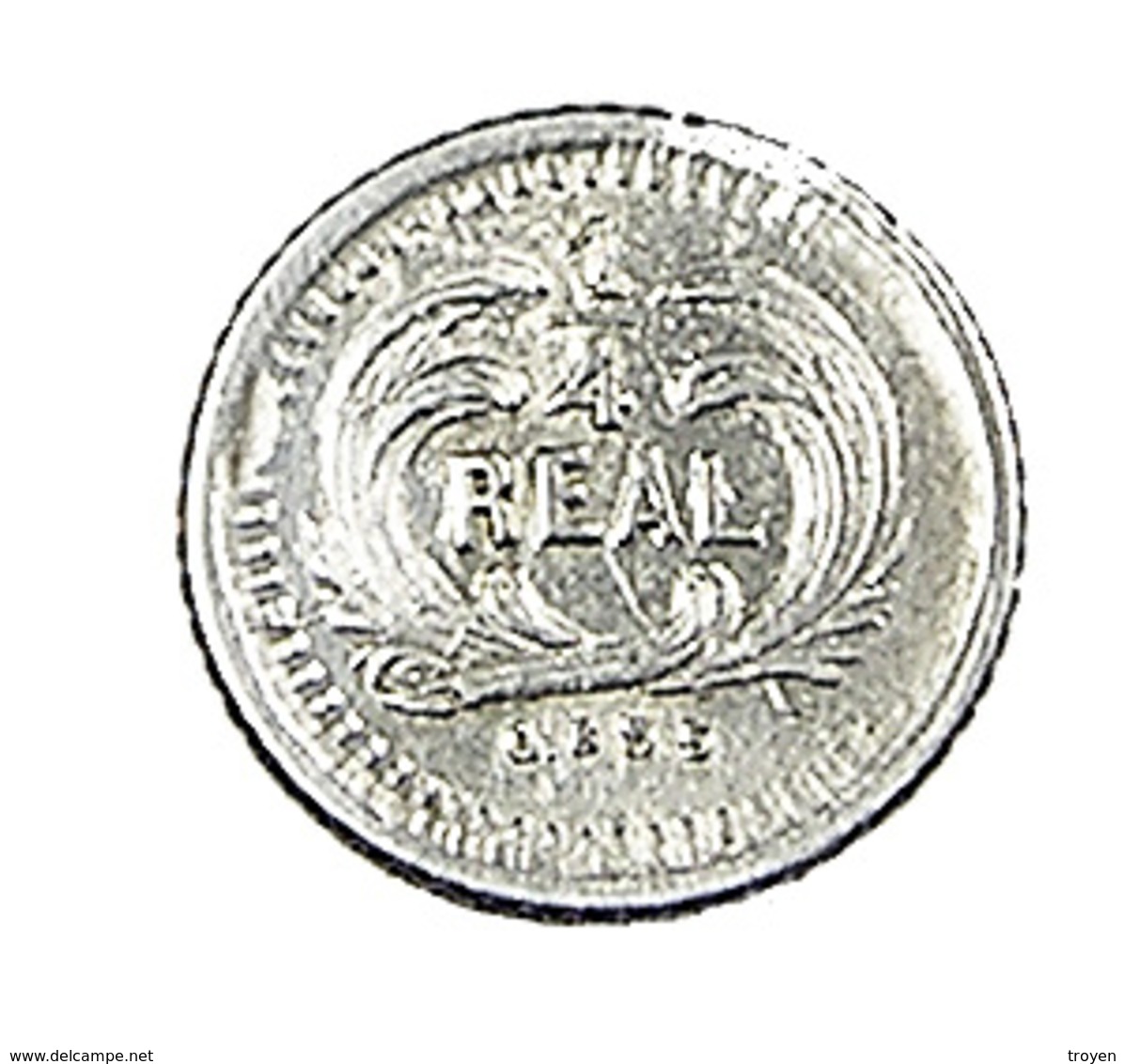 1/4 Réal - Guatemala - 1879 - Argent - 0,835 - TTB - - Guatemala