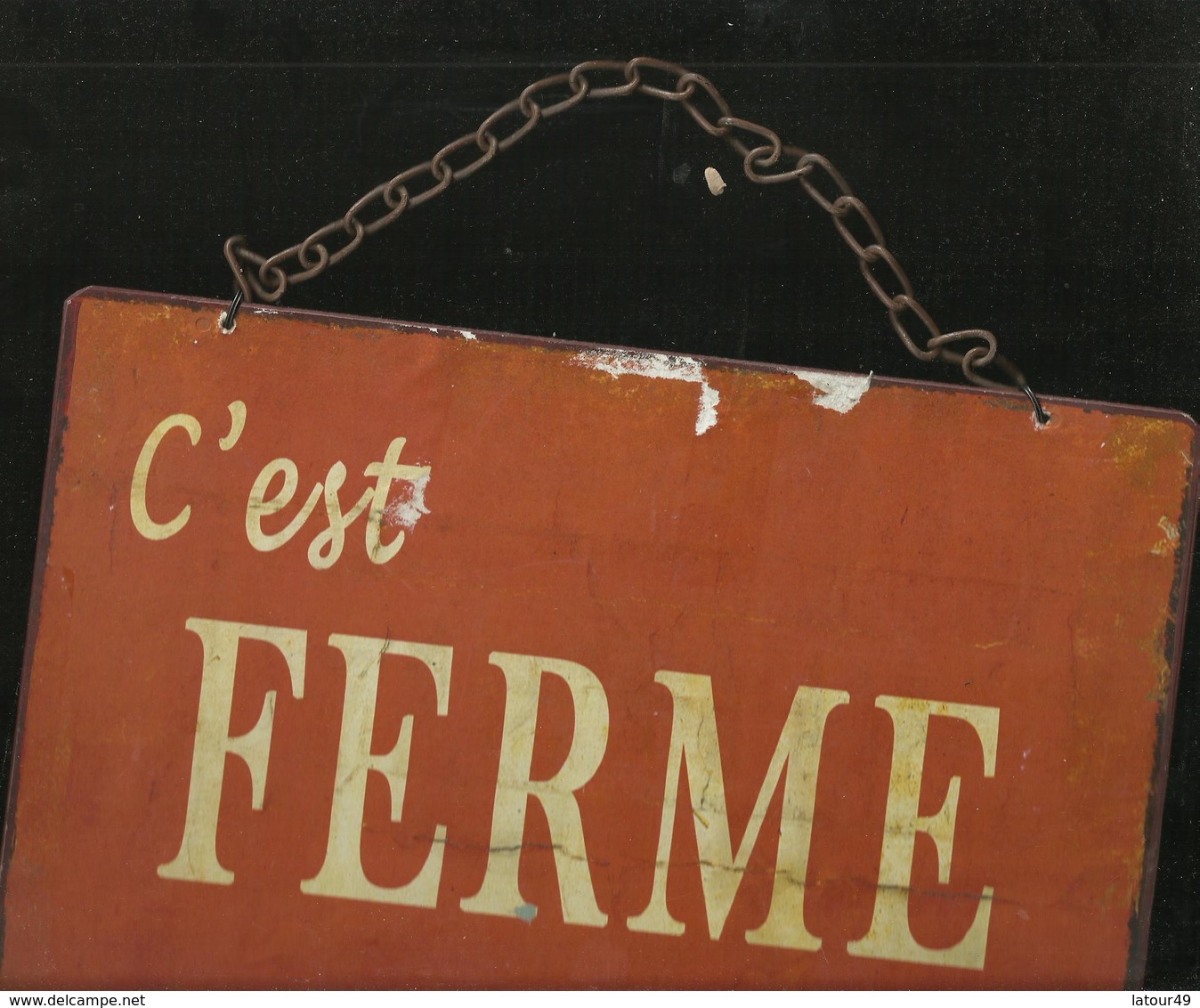 Paneau Metal Recouvert Papier   Pour Porte Entree D Epicerie Annere 50....20 X 25 Cm - Autres & Non Classés