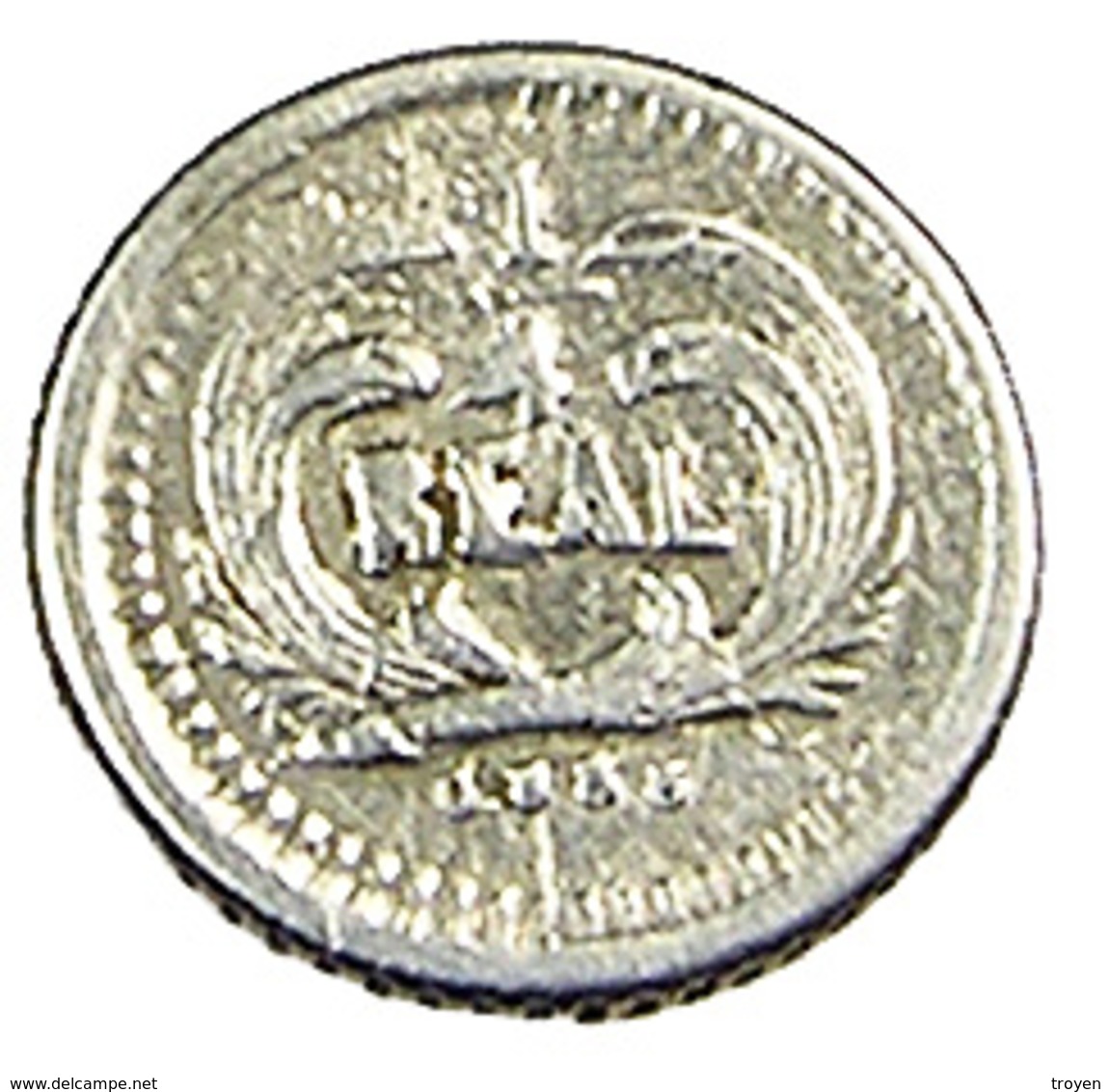 1/4 Réal - Guatemala - 1878 -   Argent -   0,835 - TTB   - - Guatemala