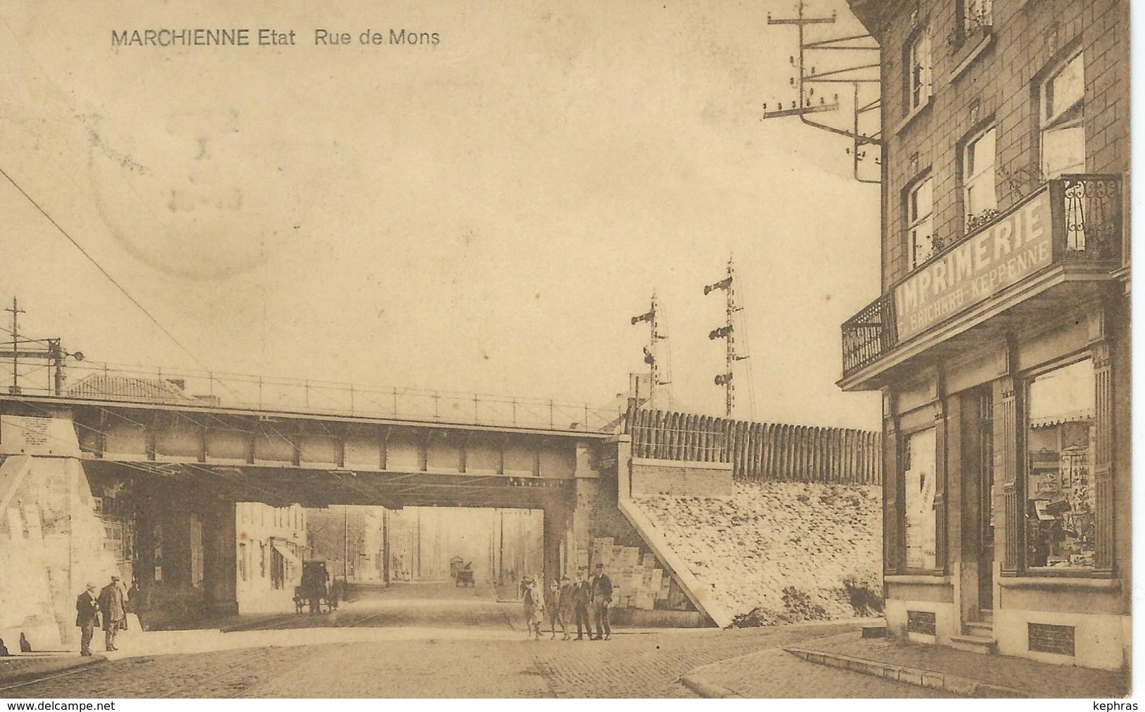 MARCHIENNE ETAT : Rue De Mons - Cachet De La Poste 1923 - Charleroi