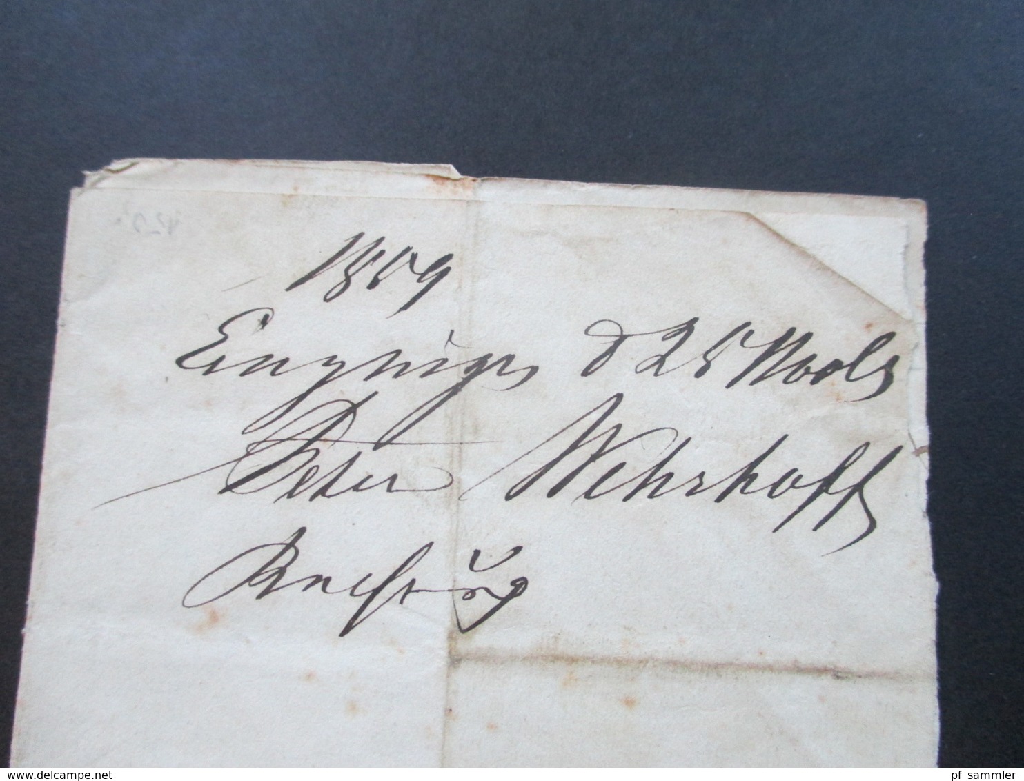 AD 1859 Hannover Nr. 14 EF Mit Blauem Stempel K2 Fallingbostel Rechnung / Quittung. Halber Beleg!! - Hanover