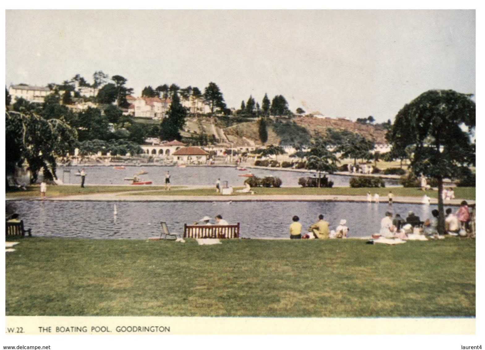 (852) Very Old Postcard - UK - Paington Goodrington Lakes - Paignton