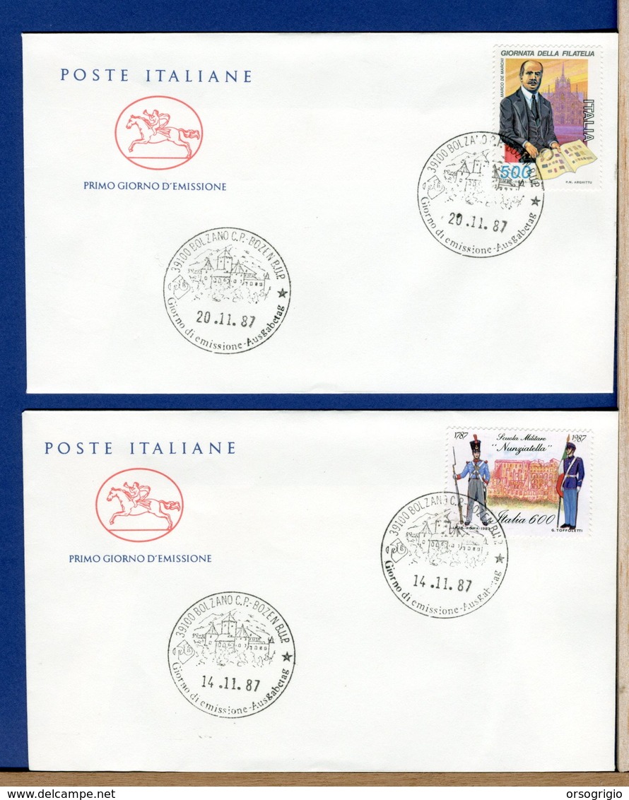 ITALIA - FDC  CAVALLINO 1987 -    GIORNATA DELLA FILATELIA - NUNZIATELLA - FDC