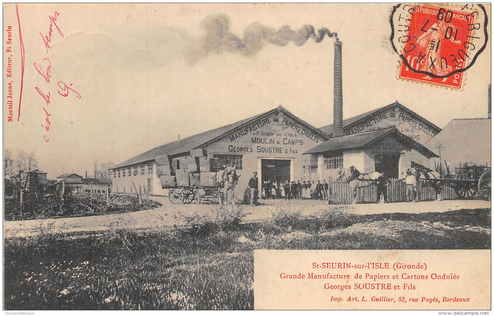 33 - GIRONDE / Saint Seurin Sur L' Isle - 333188 - Grande Manufacture De Papiers Et Cartons Ondulés - Altri & Non Classificati