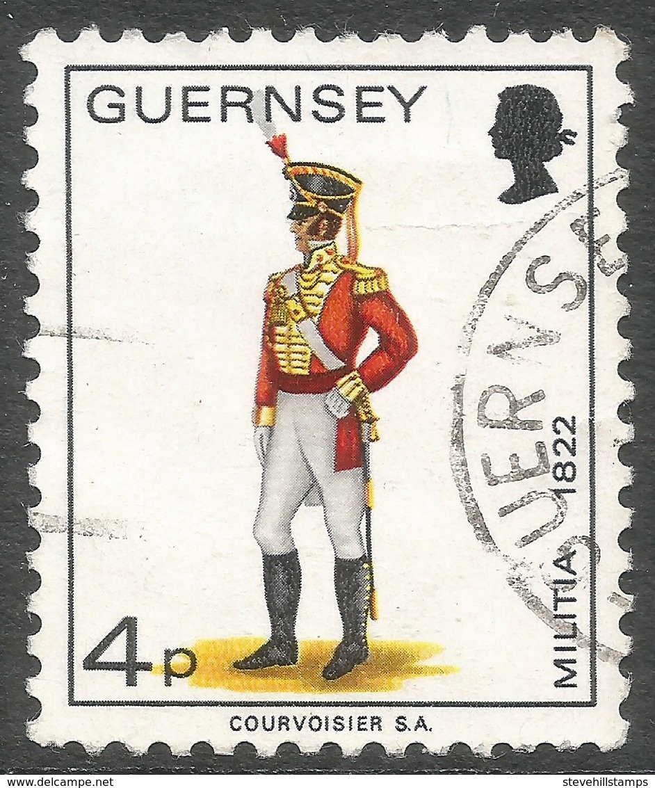 Guernsey. 1974 Guernsey Militia. 4p Used. SG 105 - Guernsey