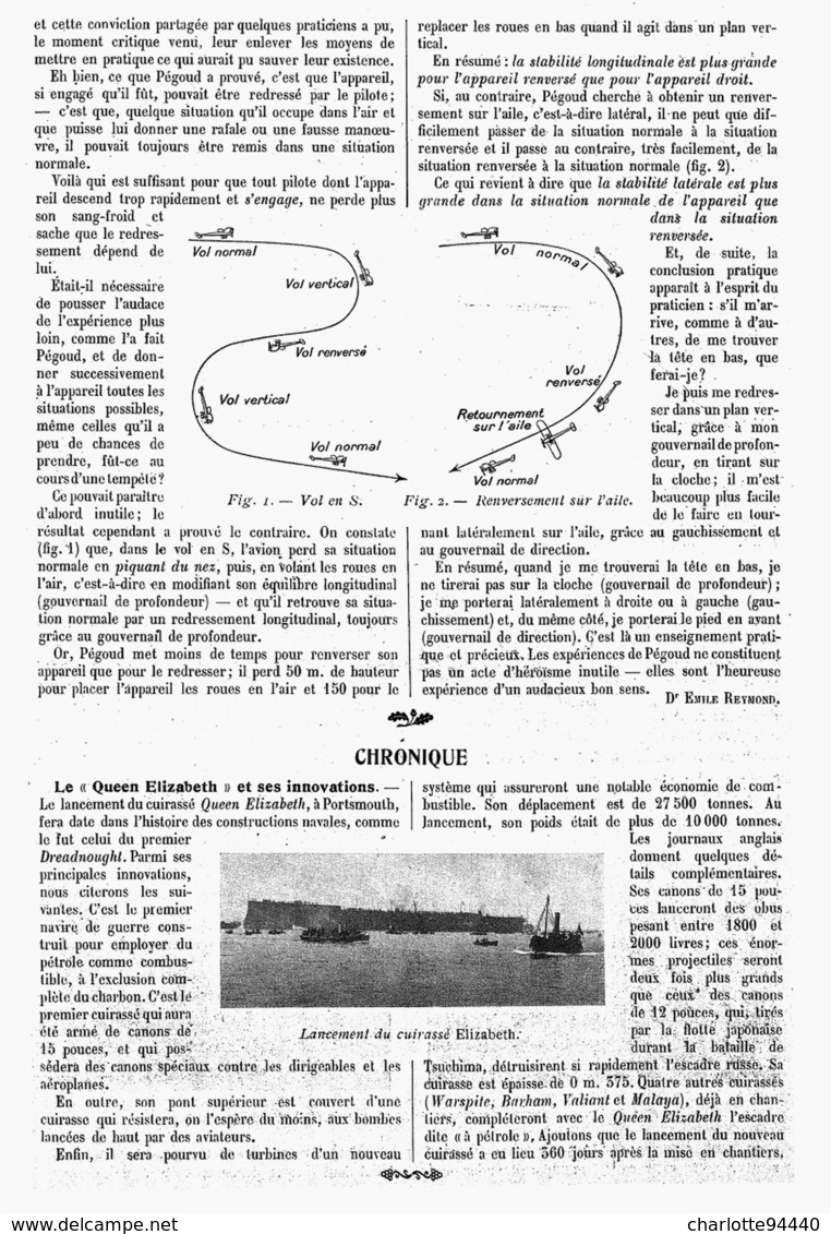 CE QU'IL FAUT PENSER DES EXPERIENCES De " PEGOUD " 1913 - Autres & Non Classés