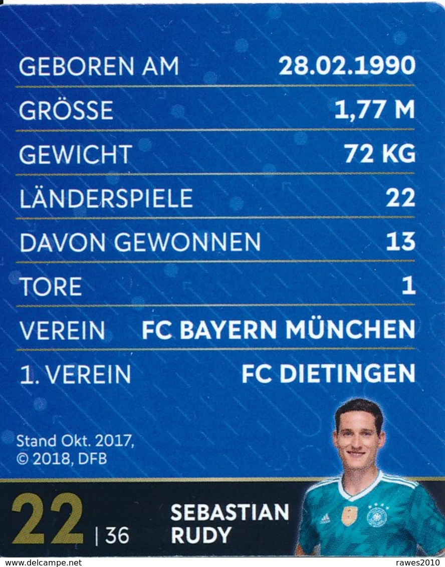 DFB 2017 Fussball Nationalspieler Sebastian Rudy - Other & Unclassified