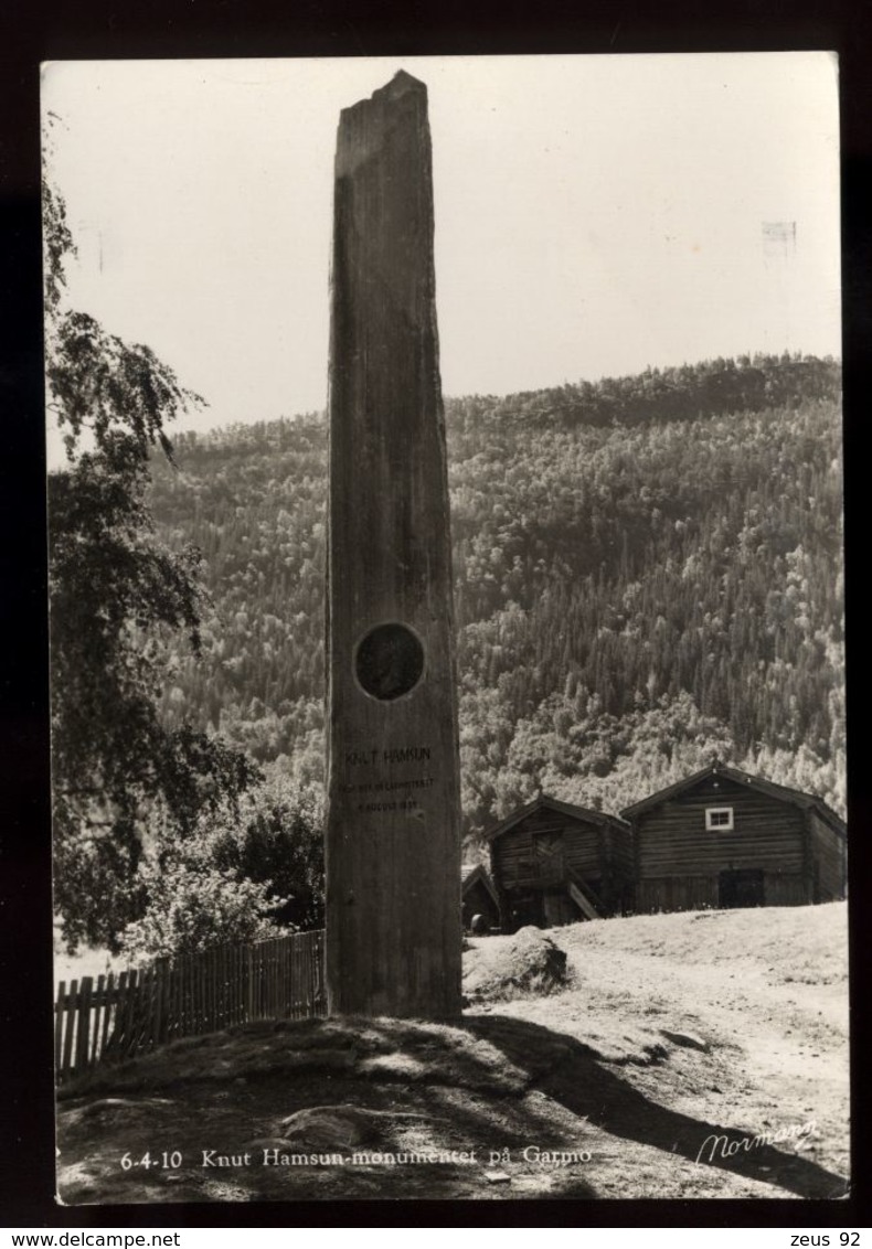 B7552 NORWAY - KNUT HAMSUN-MONUMENTET PA GARMO - Norvegia