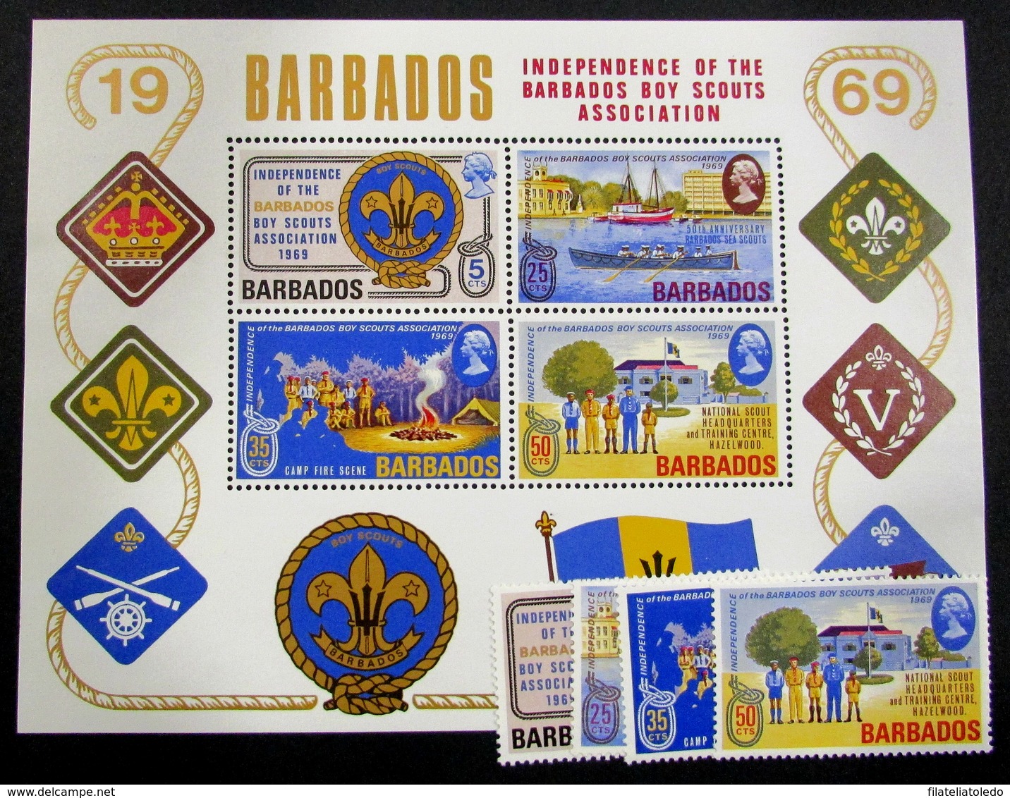 Barbados 300/3+HB2 ** - Barbados (1966-...)