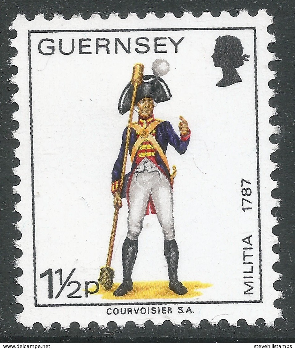 Guernsey. 1974 Guernsey Militia. 1½p MH. SG 100 - Guernsey