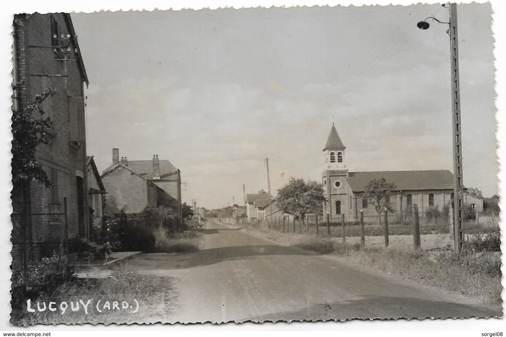 Ardennes LUCQUY  église Rue ...ab - Autres & Non Classés