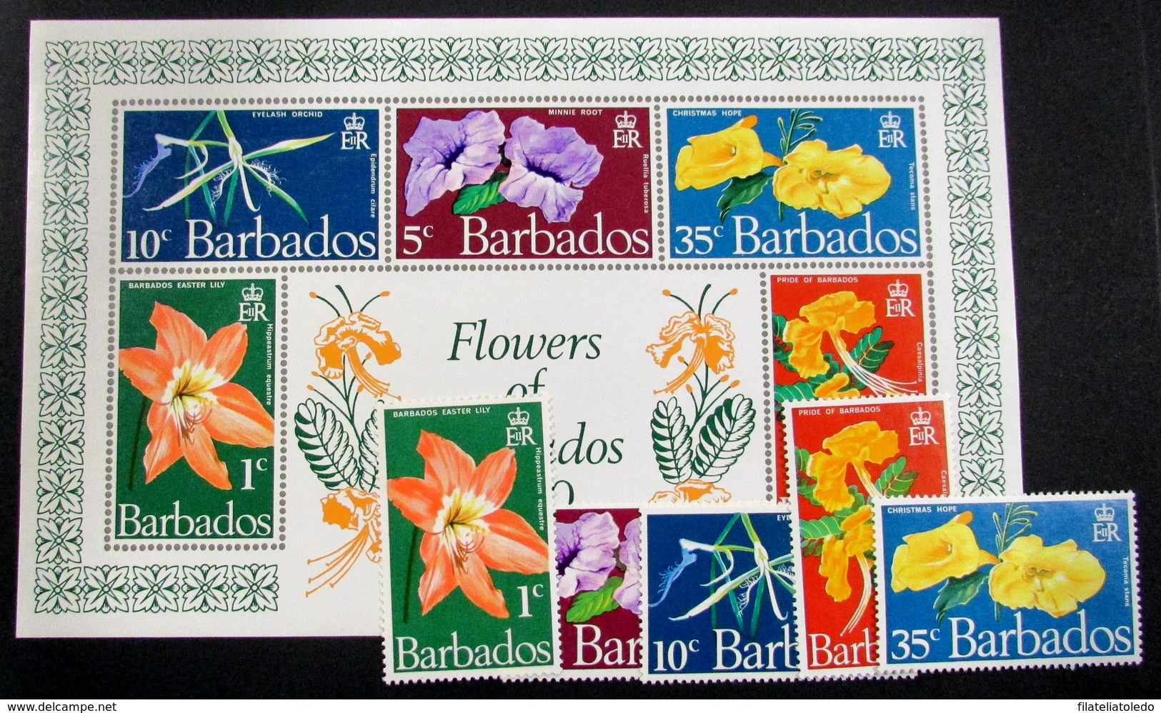 Barbados 325/9+HB3 ** - Barbados (1966-...)