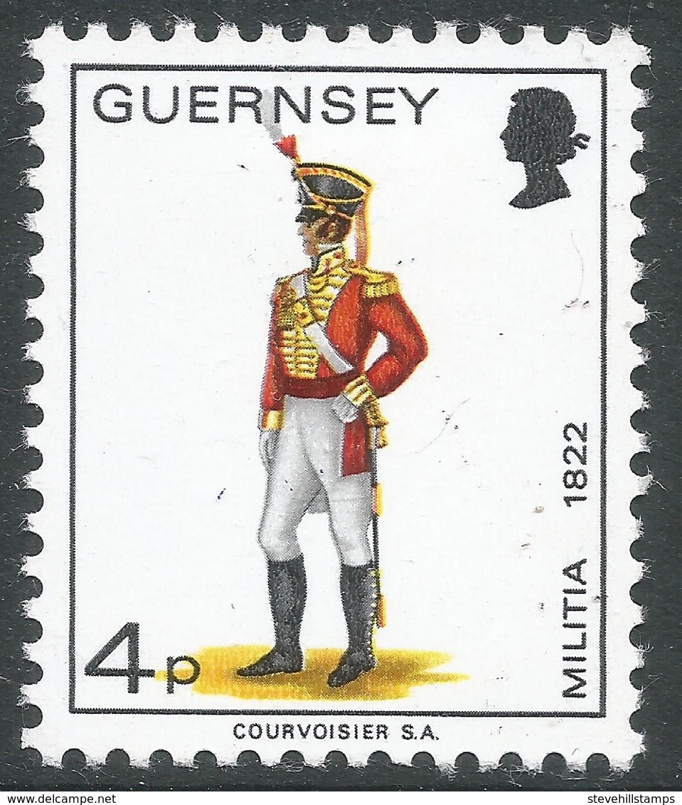 Guernsey. 1974 Guernsey Militia. 4p MH. SG 105 - Guernsey