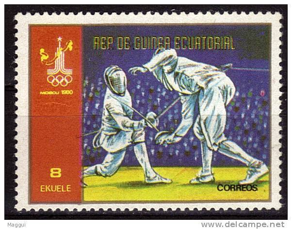 GUINEE   EQUATORIALE  N°   * *   JO 1980   Escrime - Fencing