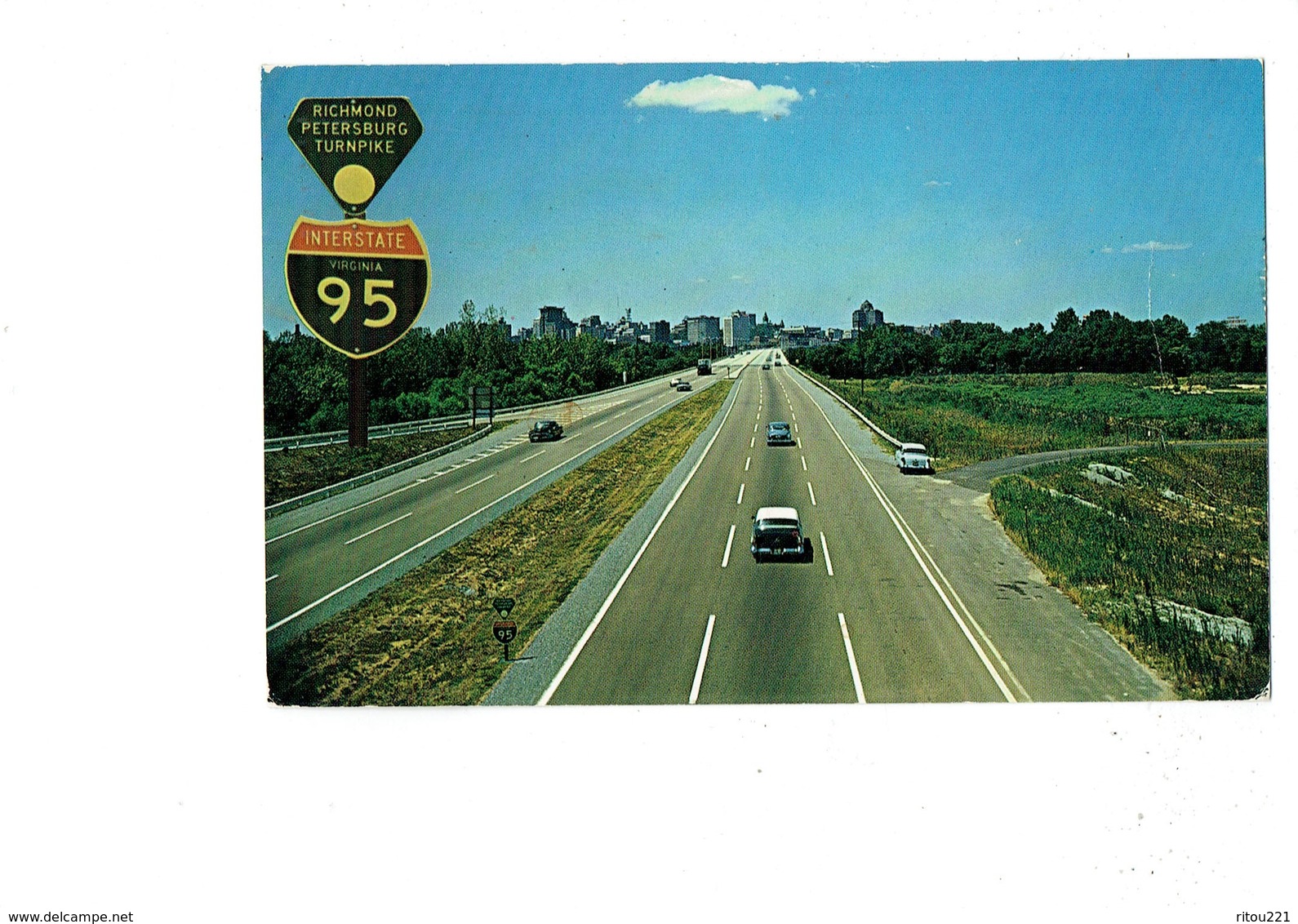 Cpm - Richmond–Petersburg Turnpike - Autoroute Route à Péage - Interstate 95 - Voiture - Richmond