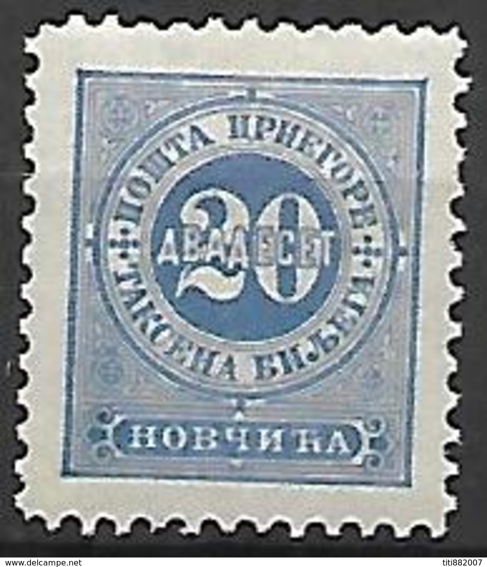 MONTENEGRO    -   Timbre-Taxe   -   1894.   Y&T N° 6 * - Montenegro