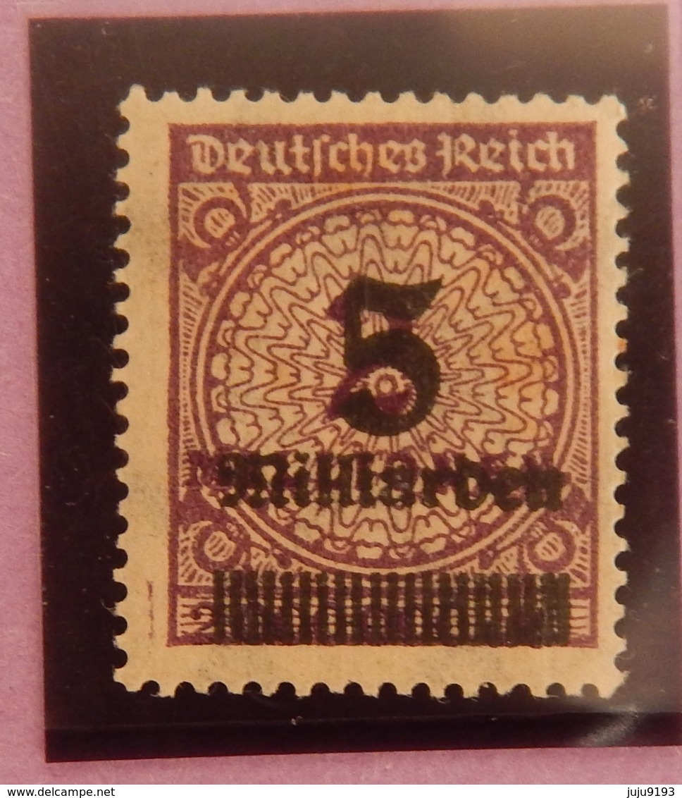 REICH ANNEE 1923  YT 311 NEUFS** - Unused Stamps