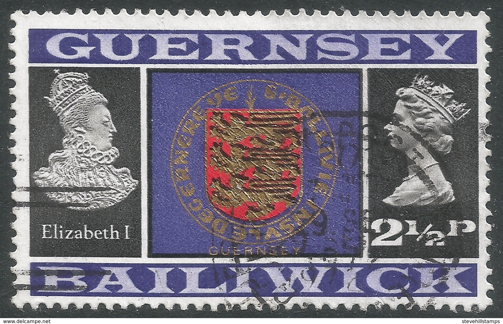 Guernsey. 1971 Definitives. 2½p Used. SG 48 - Guernsey