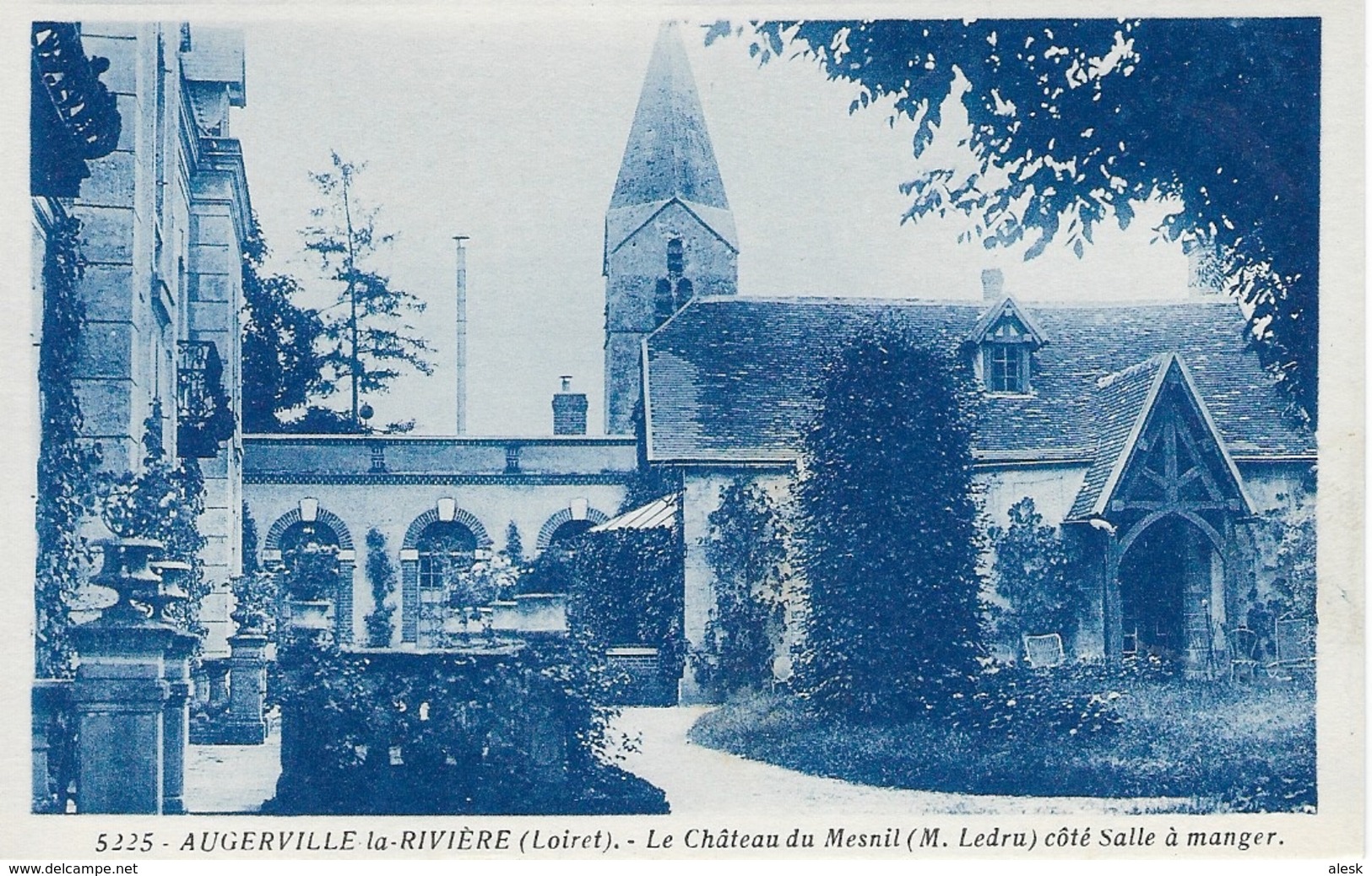 AUGERVILLE-la-RIVIÈRE - Château Du Mesnil - Côté Salle à Manger - Autres & Non Classés