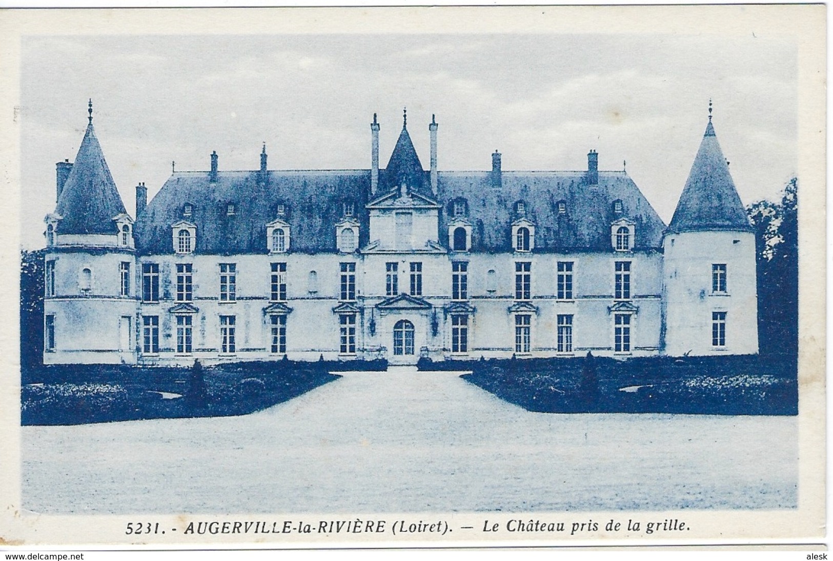 AUGERVILLE-la-RIVIÈRE - Le Château Pris De La Grille - Autres & Non Classés