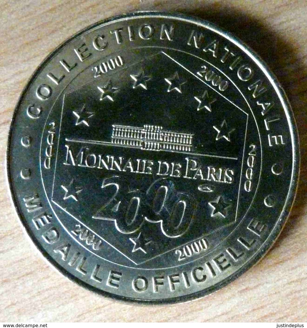 LE CHATEAU SAUMUR 2000 MONNAIE DE PARIS COLLECTION NATIONALE MEDAILLE OFFICIELLE JETON TOURISTIQUE - 2000