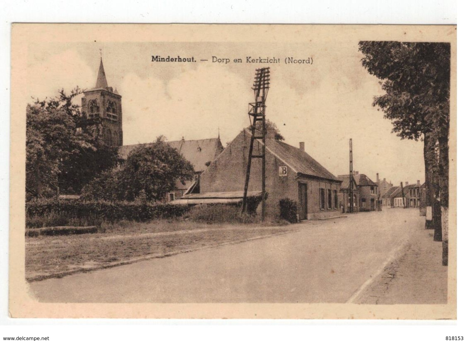 Minderhoutem. - Dorp En Kerkzicht(Noord) - Hoogstraten