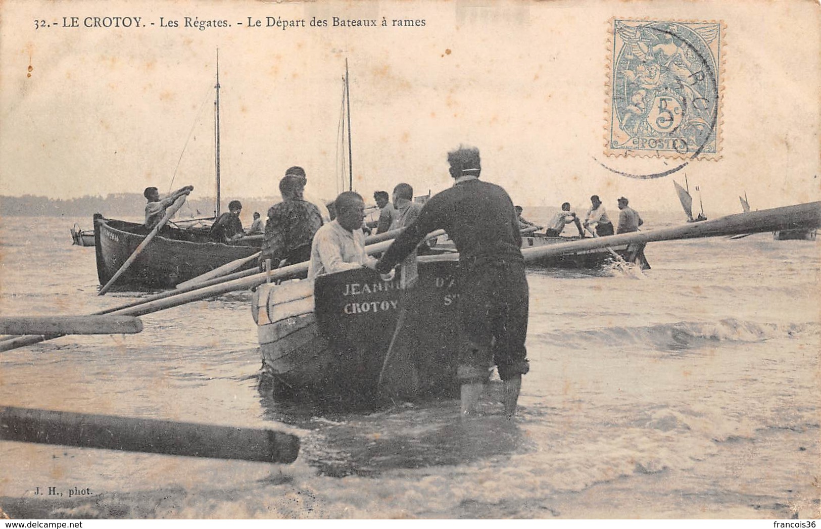 Le Crotoy (80) - Les Régates - Le Départ Des Bateaux à Rames - Le Crotoy