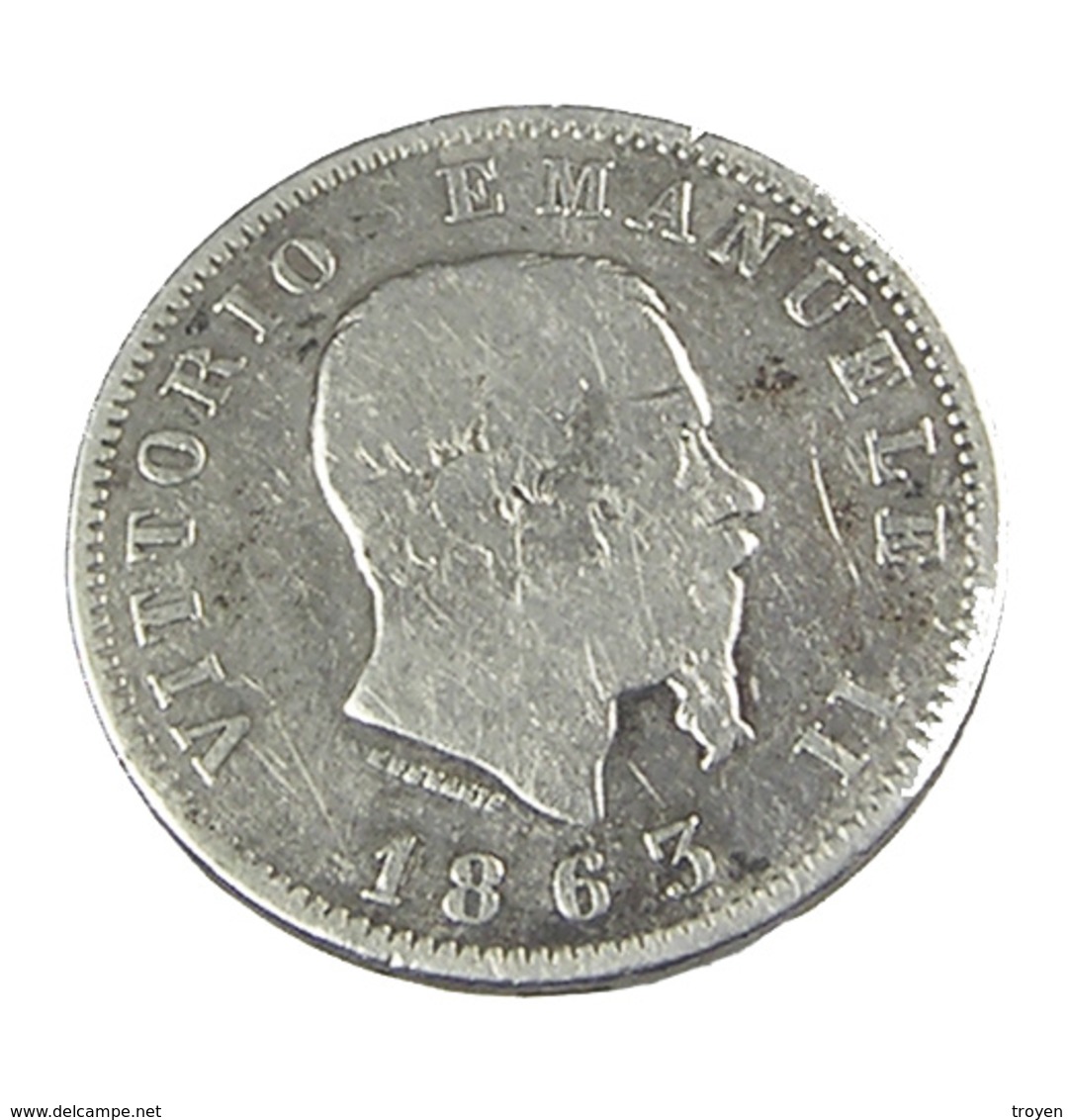 1 Lire - Italie - Argent - 1863 - TB - - 1861-1878 : Victor Emmanuel II