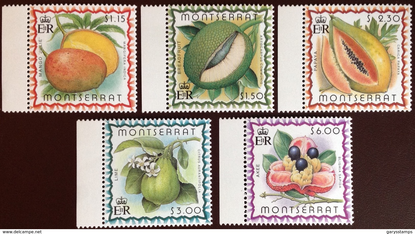 Montserrat 1999 Caribbean Fruits MNH - Frutta