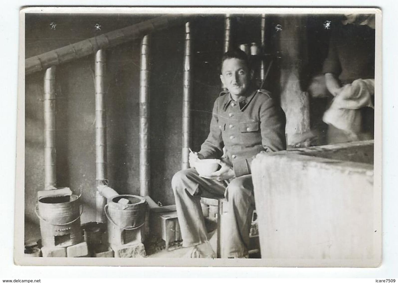 MILITAIRES - Prisonniers Français à OFFLAG IVD - 3  Photos 10.2 x 7.2 cm