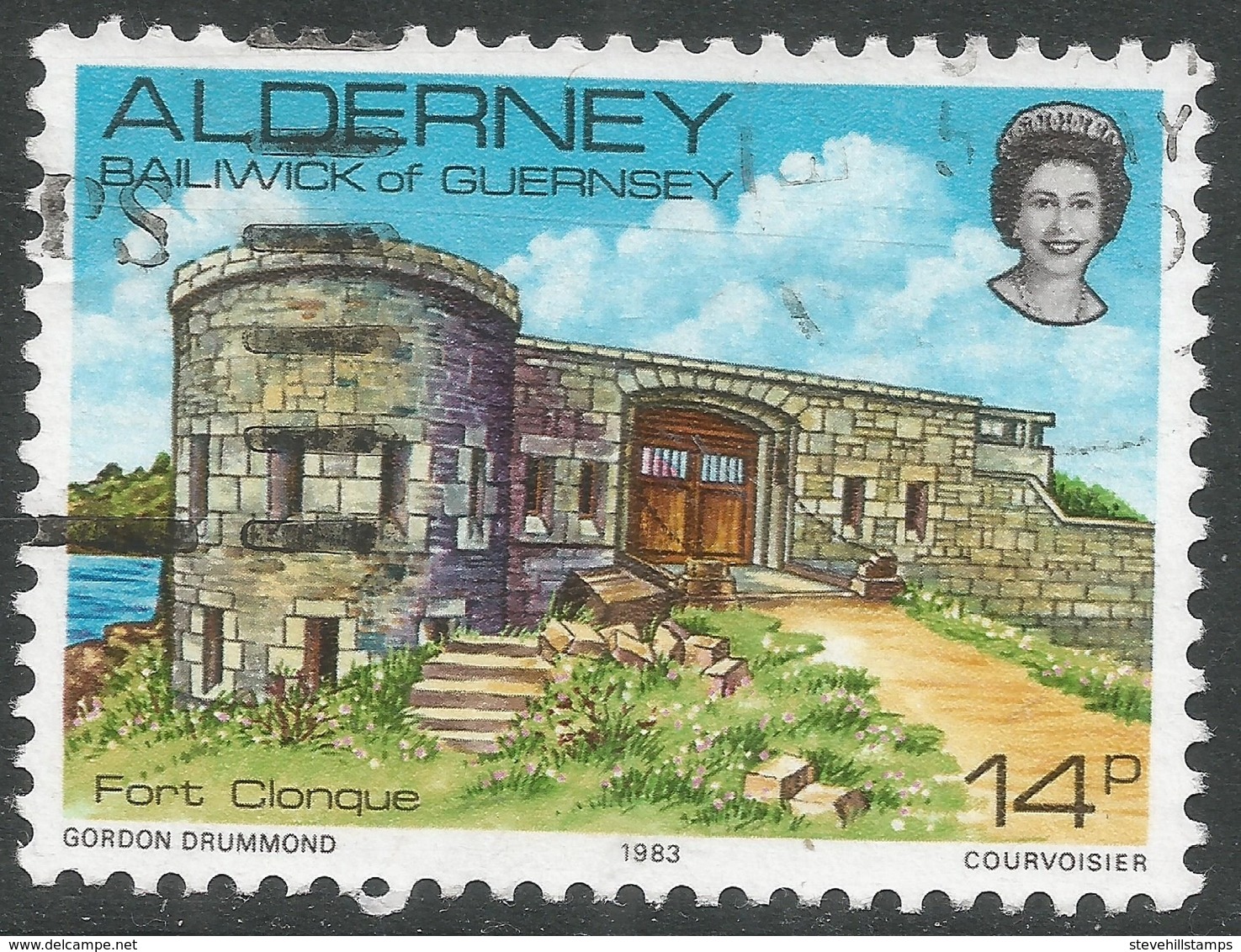 Alderney. 1983 Island Scenes. 14p Used. SG A8 - Alderney