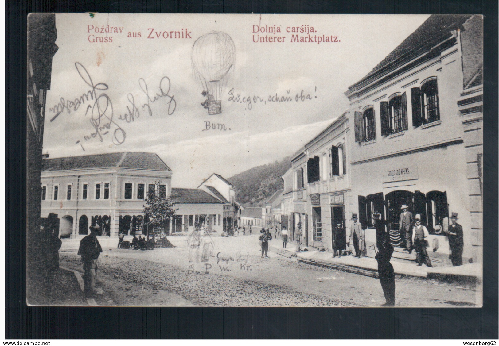 BOSNIA Pozdrav Iz Dolnja Caršija Ca 1915  OLD POSTCARD 2 Scans - Bosnia And Herzegovina
