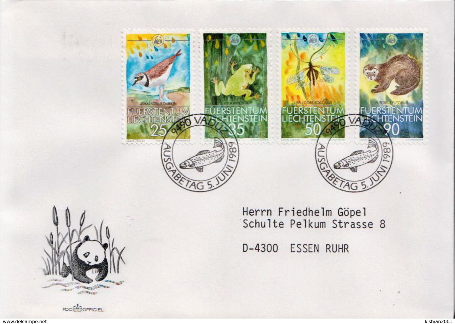 Postal History Cover: Liechtenstein Used FDC - Andere & Zonder Classificatie