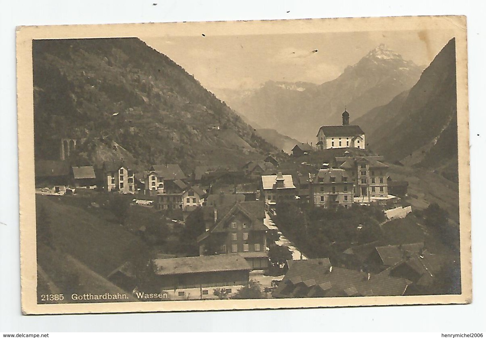 Suisse - Lucerne Luzern Gotthardbahn Wassen 1912 - Lucerne