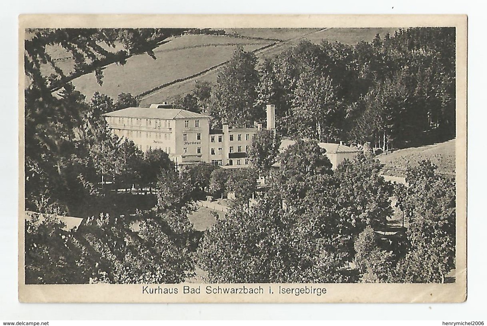 Allemagne Germany - Hesse Bas Schwarzbach Kurhaus , I . Isergebirge 1945 écrit 200 Camarades Dans L'hotel ... - Bad Schwalbach