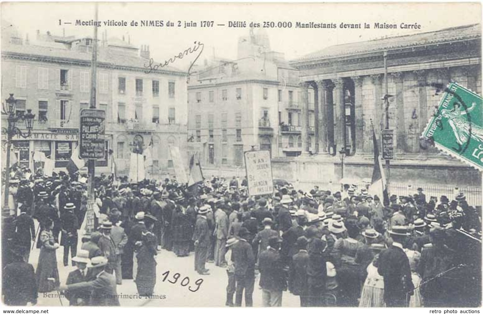 TB 30 – Nimes – 1 Meeting Viticole 1907 – Défilé Des 250000… - Nîmes