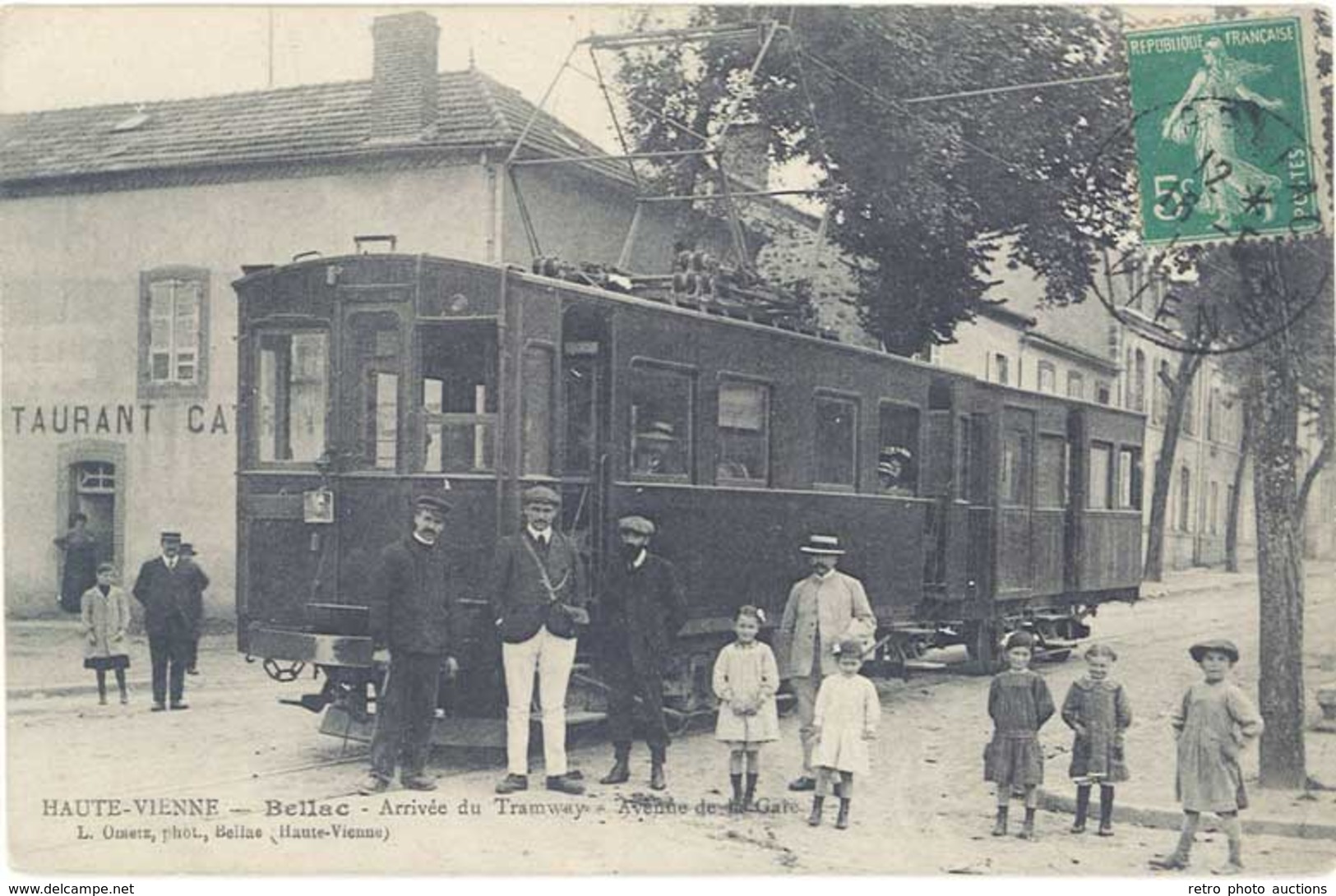 TB 87 – Bellac – Arrivée Du Tramway – Avenue De La Gare - Bellac