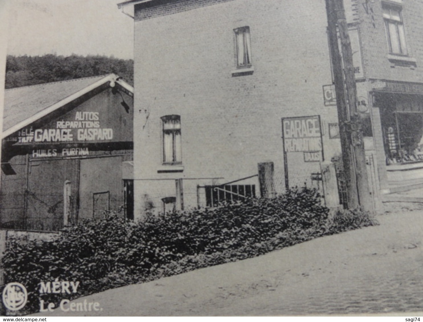 Esneux / Méry, Le Centre (Garage Gaspard) 1942 - Esneux