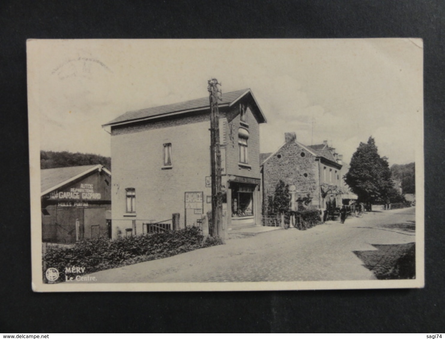 Esneux / Méry, Le Centre (Garage Gaspard) 1942 - Esneux