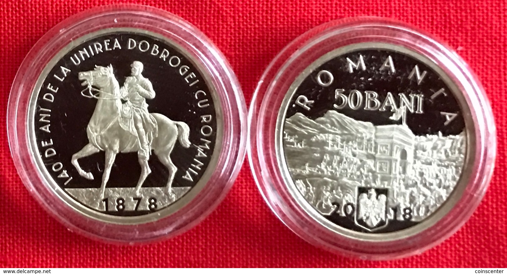 Romania 50 Bani 2018 "140y Union Of Dobruja" PROOF - Romania