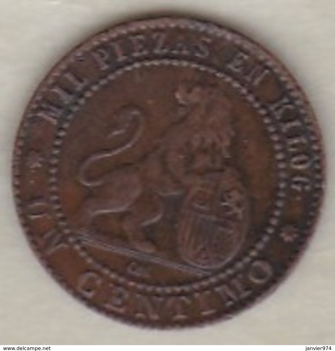 Provisional Government, 1 Centimo 1870 - Erstausgaben