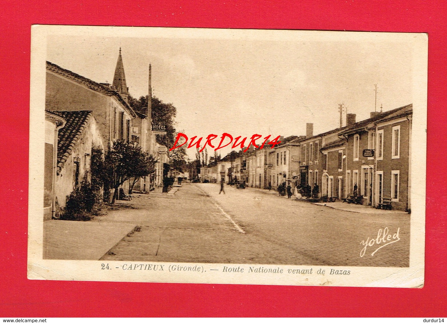 [33] Gironde > CAPTIEUX Route Nationale Venant De Bazas - Autres & Non Classés