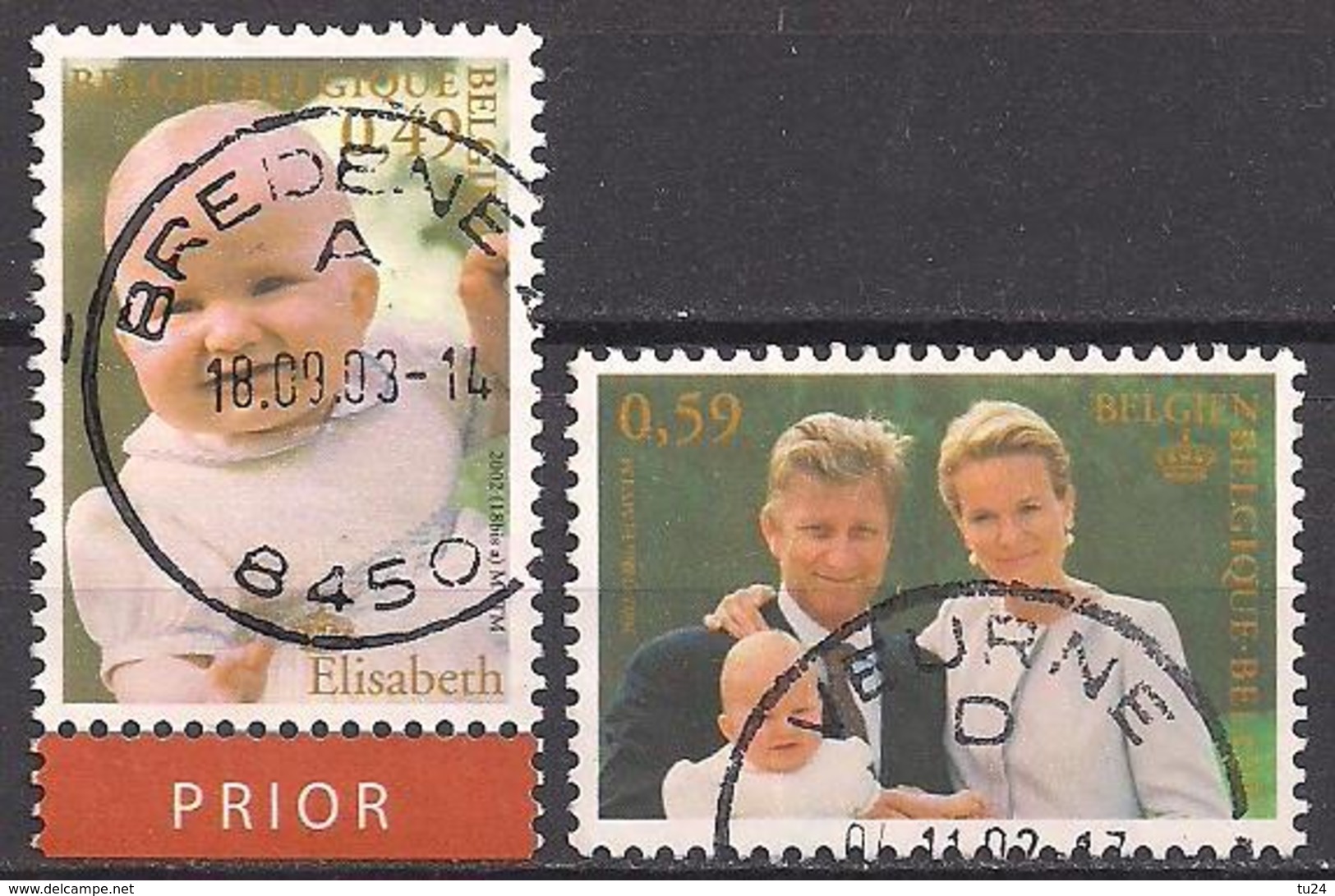 Belgien  (2002)  Mi.Nr.  3148 + 3149  Gest. / Used  (4aa14) - Used Stamps