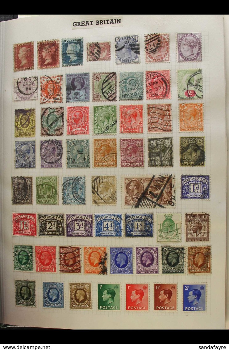 GB & COMMONWEALTH COLLECTION 1850s-1990s MINT & USED COLLECTION Presented On A Thick Pile Of Album Pages, We See GB With - Altri & Non Classificati