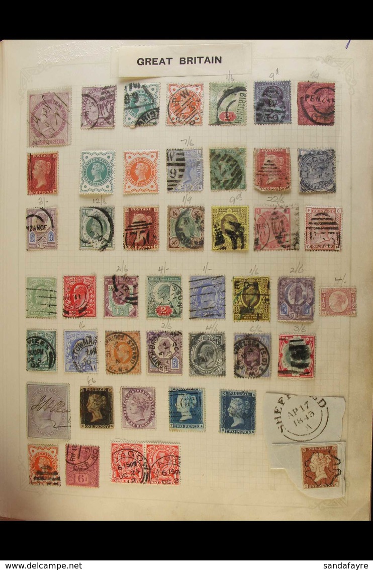 OLD-TIME, ALL WORLD COLLECTION 1840 To 1970s All Different, Mint And Used, Original, Unpicked Collection, Presented In A - Andere & Zonder Classificatie